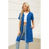 image:imageEkouaer Women Zipper Robes Short Waffle Bathrobe Lightweight House Coat with Pockets Ladies Loungewear S3XL
