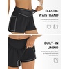 image:imageEkouaer Womens 3 Board Shorts High Waisted Swim Shorts Swimsuit Bottoms Beach Shorts with Pockets S2XL1black
