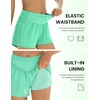 image:imageEkouaer Womens 3 Board Shorts High Waisted Swim Shorts Swimsuit Bottoms Beach Shorts with Pockets S2XLCyan