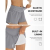 image:imageEkouaer Womens 3 Board Shorts High Waisted Swim Shorts Swimsuit Bottoms Beach Shorts with Pockets S2XLGray
