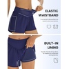 image:imageEkouaer Womens 3 Board Shorts High Waisted Swim Shorts Swimsuit Bottoms Beach Shorts with Pockets S2XLNavy Blue