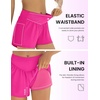 image:imageEkouaer Womens 3 Board Shorts High Waisted Swim Shorts Swimsuit Bottoms Beach Shorts with Pockets S2XLRosy