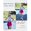 image:imageEkouaer Womens 3 Board Shorts High Waisted Swim Shorts Swimsuit Bottoms Beach Shorts with Pockets S2XLRosy