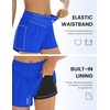 image:imageEkouaer Womens 3 Board Shorts High Waisted Swim Shorts Swimsuit Bottoms Beach Shorts with Pockets S2XLRoyal Blue