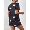image:imageEkouaer Womens Pajama Sets Short Sleeve Pjs 2 Piece Top and Shorts Sleepwear Comfy Soft Lounge Sets with PocketsBlack Sky