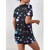 image:imageEkouaer Womens Pajama Sets Short Sleeve Pjs 2 Piece Top and Shorts Sleepwear Comfy Soft Lounge Sets with PocketsBlack Star