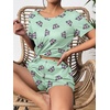 image:imageEkouaer Womens Pajama Sets Short Sleeve Pjs 2 Piece Top and Shorts Sleepwear Comfy Soft Lounge Sets with PocketsButterfly