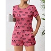 image:imageEkouaer Womens Pajama Sets Short Sleeve Pjs 2 Piece Top and Shorts Sleepwear Comfy Soft Lounge Sets with PocketsCrown