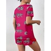 image:imageEkouaer Womens Pajama Sets Short Sleeve Pjs 2 Piece Top and Shorts Sleepwear Comfy Soft Lounge Sets with PocketsHot Pink Animal Print