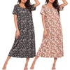 Floral Clustersl/Black Floral