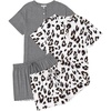 White Leopard/Gray