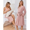 image:imageEkouaer Maternity Nursing Gown and Robe Set Labor Delivery Hosptial Nursing Dress Pregnancy Clothes SXXLMauve Heart