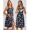 image:imageEkouaer Maternity Nursing Gown and Robe Set Labor Delivery Hosptial Nursing Dress Pregnancy Clothes SXXLPink Flower Black