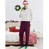 image:imageEkouaer Mens Pajama Pants Lightweight Loungewear Comfy Jogger Sleep Pant Long Pj Bottoms with Drawstring amp Pockets2 Packblackred