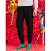 image:imageEkouaer Mens Pajama Pants Lightweight Loungewear Comfy Jogger Sleep Pant Long Pj Bottoms with Drawstring amp Pockets2 Packblackred
