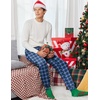 image:imageEkouaer Mens Pajama Pants Lightweight Loungewear Comfy Jogger Sleep Pant Long Pj Bottoms with Drawstring amp Pockets2 Packgreenblue Plaid