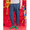 image:imageEkouaer Mens Pajama Pants Lightweight Loungewear Comfy Jogger Sleep Pant Long Pj Bottoms with Drawstring amp Pockets2 Packgreenblue Plaid