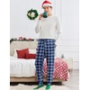 image:imageEkouaer Mens Pajama Pants Lightweight Loungewear Comfy Jogger Sleep Pant Long Pj Bottoms with Drawstring amp Pockets2 Packnavyred Plaid