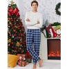 image:imageEkouaer Mens Pajama Pants Lightweight Loungewear Comfy Jogger Sleep Pant Long Pj Bottoms with Drawstring amp Pockets2 Packnavyred Plaid
