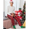 image:imageEkouaer Mens Pajama Pants Lightweight Loungewear Comfy Jogger Sleep Pant Long Pj Bottoms with Drawstring amp Pockets2 Packnavyred Plaid