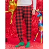 image:imageEkouaer Mens Pajama Pants Lightweight Loungewear Comfy Jogger Sleep Pant Long Pj Bottoms with Drawstring amp Pockets2 Packnavyred Plaid