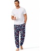 image:imageEkouaer Mens Pajama Pants Lightweight Loungewear Comfy Jogger Sleep Pant Long Pj Bottoms with Drawstring amp PocketsAmerican Football