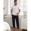 image:imageEkouaer Mens Pajama Pants Lightweight Loungewear Comfy Jogger Sleep Pant Long Pj Bottoms with Drawstring amp PocketsBlack