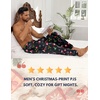 image:imageEkouaer Mens Pajama Pants Lightweight Loungewear Comfy Jogger Sleep Pant Long Pj Bottoms with Drawstring amp PocketsBlack Christmas