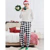 image:imageEkouaer Mens Pajama Pants Lightweight Loungewear Comfy Jogger Sleep Pant Long Pj Bottoms with Drawstring amp PocketsBlack Plaidred Plaid