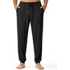 image:imageEkouaer Mens Pajama Pants Lightweight Loungewear Comfy Jogger Sleep Pant Long Pj Bottoms with Drawstring amp PocketsBlacknavy