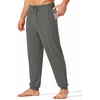 image:imageEkouaer Mens Pajama Pants Lightweight Loungewear Comfy Jogger Sleep Pant Long Pj Bottoms with Drawstring amp PocketsDark Grey