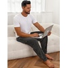 image:imageEkouaer Mens Pajama Pants Lightweight Loungewear Comfy Jogger Sleep Pant Long Pj Bottoms with Drawstring amp PocketsGinghamstripe