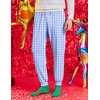 image:imageEkouaer Mens Pajama Pants Lightweight Loungewear Comfy Jogger Sleep Pant Long Pj Bottoms with Drawstring amp PocketsGinghamstripe