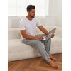 image:imageEkouaer Mens Pajama Pants Lightweight Loungewear Comfy Jogger Sleep Pant Long Pj Bottoms with Drawstring amp PocketsGrey