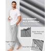 image:imageEkouaer Mens Pajama Pants Lightweight Loungewear Comfy Jogger Sleep Pant Long Pj Bottoms with Drawstring amp PocketsGrey