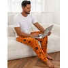 image:imageEkouaer Mens Pajama Pants Lightweight Loungewear Comfy Jogger Sleep Pant Long Pj Bottoms with Drawstring amp PocketsHalloween
