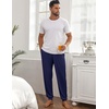 image:imageEkouaer Mens Pajama Pants Lightweight Loungewear Comfy Jogger Sleep Pant Long Pj Bottoms with Drawstring amp PocketsNavy Blue