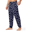 image:imageEkouaer Mens Pajama Pants Lightweight Loungewear Comfy Jogger Sleep Pant Long Pj Bottoms with Drawstring amp PocketsNavy Dinosaur