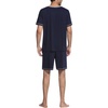 image:imageEkouaer Mens Pajama Set Short Sleeve V Neck 2 Piece Nightwear Shorts With Pockets Summer Sleepwear PJS for MenNavy Blue