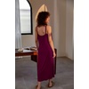 image:imageEkouaer Nightgown for Women Sleeveless Night Gown Long Sleepdress Soft Nightshirt Full Slip Nightdress Cherry Red Large