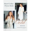 image:imageEkouaer Robes for Women Soft Long Bathrobe Lightweight Fleece Shawl Collar Spa Robe Cozy Sleepwear with Pockets SXXLWhite