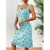 image:imageEkouaer Sleeveless Nightgowns for Women Night Shirts Sleep Shirts Pleated Front Sleepwear Printed Night Dress Star Moon L