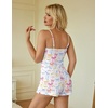 image:imageEkouaer Women Pajama Sets 2 Piece Cute Cami Sleepwear Lace Trim Pj Top Soft Summer Lounge Shorts Sexy Lingerie SXXLColorful Bows
