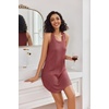 image:imageEkouaer Womens Tank Nightgowns Sleeveless Sleep Shirts Waffle Knit Chemise Racerback Sleep Dress SXXL