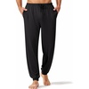 image:imageEkouaer Mens Pajama Pants Lightweight Loungewear Comfy Jogger Sleep Pant Long Pj Bottoms with Drawstring amp PocketsBlack