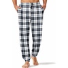 image:imageEkouaer Mens Pajama Pants Lightweight Loungewear Comfy Jogger Sleep Pant Long Pj Bottoms with Drawstring amp PocketsBlack Plaid