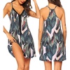 image:imageEkouaer Womens Nightgown Sexy V Neck Sleepwear Dress Adjustable Strap Tank Sleep Shirts Summer Soft Racerback Night Dress