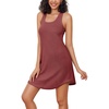image:imageEkouaer Womens Tank Nightgowns Sleeveless Sleep Shirts Waffle Knit Chemise Racerback Sleep Dress SXXL