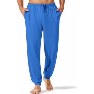 image:imageEkouaer Mens Pajama Pants Lightweight Loungewear Comfy Jogger Sleep Pant Long Pj Bottoms with Drawstring amp PocketsBlue