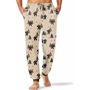 image:imageEkouaer Mens Pajama Pants Lightweight Loungewear Comfy Jogger Sleep Pant Long Pj Bottoms with Drawstring amp PocketsForest Bigfoot